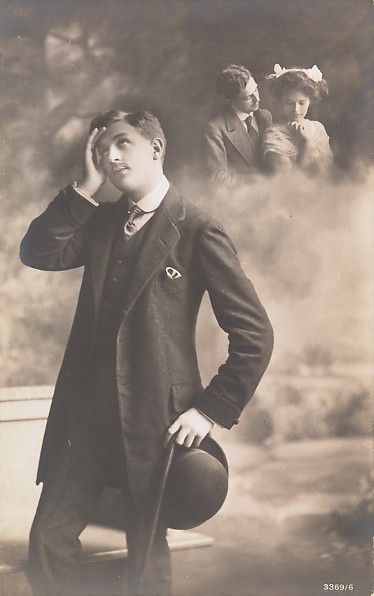  Man Daydreaming about Love, 1910
