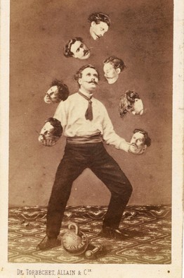 Mężczyzna żonglujący swoją własną głową, autor Saint Thomas D